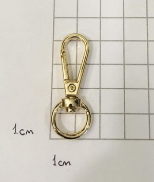 Карабин для сумки. Золото 11 мм