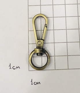Карабин для сумки. Антик браш 11 мм