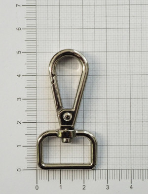 Карабин для сумки. Никель 20 мм