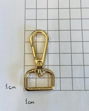 Карабин для сумки. Золото 20 мм