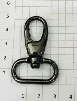 Карабин для сумки. Черный никель 25 мм