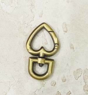 Карабин для сумки. Антик браш 10 мм