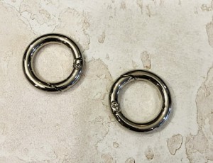 Кольцо карабин для сумки. Никель