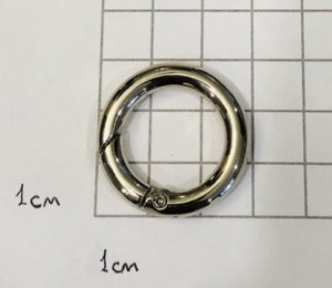 Кольцо карабин для сумки. Никель