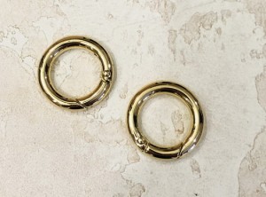 Кольцо карабин для сумки. Золото