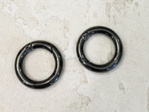 Кольцо карабин для сумки. Черный никель