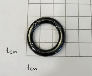 Кольцо карабин для сумки. Черный никель