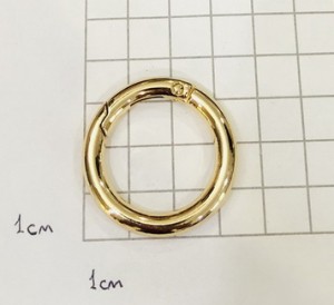 Кольцо карабин для сумки. Золото