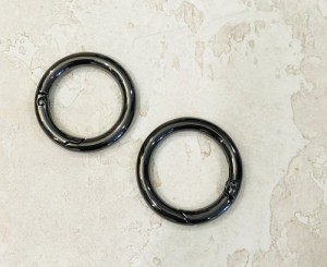 Кольцо карабин для сумки. Черный никель