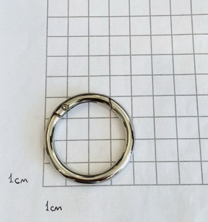 Кольцо карабин для сумки. Никель