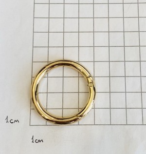 Кольцо карабин для сумки. Золото