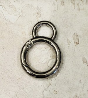 Кольцо карабин для сумки. Никель
