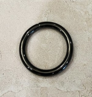 Кольцо для сумки. Черный никель