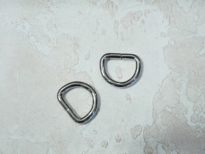 Полукольцо для сумки. Никель (20 мм)