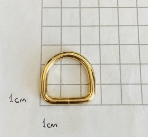Полукольцо для сумки. Золото 20 мм