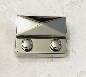 Замок для сумки. Никель 45х35 мм