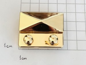 Замок для сумки. Золото 45х35 мм