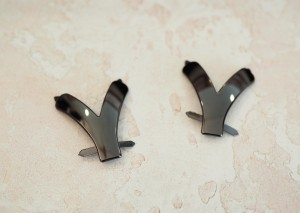 Украшение для обуви. Черный никель