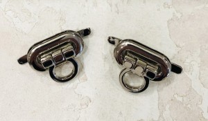 Замок для сумки. Никель 30х15 мм