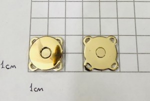 Магнитная кнопка 18 мм. Золото