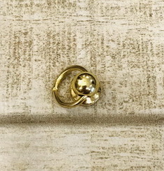 Кобурная кнопка с кольцом. Золото