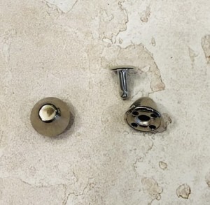 Ножка на хольнитене. Никель 12 мм