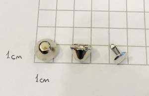 Ножка на хольнитене. Никель 12 мм