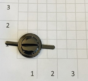 Украшение для обуви. Черный никель