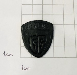 Нашивка кожаная. Черный