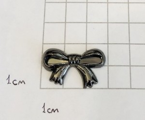 Украшение для обуви. Черный никель