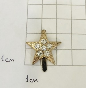 Украшение для обуви. Золото + стразы