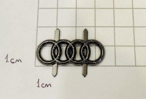 Украшение для обуви. Черный никель