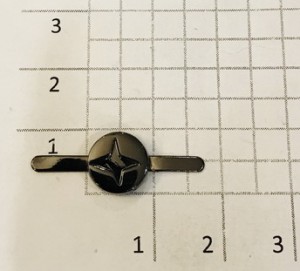 Украшение для обуви. Черный никель