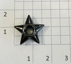 Люверс для обуви. Черный никель