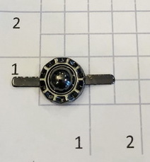 Украшение для обуви. Черный никель