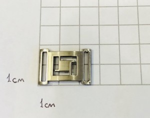 Украшение для обуви. Черный никель сатен