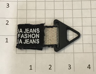 Нашивка текстиль + металл.