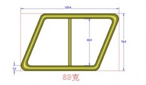 Пряжка. Никель (60 мм)