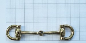 Украшение для обуви. Золото 74 мм (растяжка)