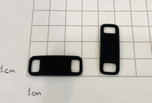 Украшение для обуви. Черная эмаль