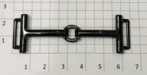 Украшение для обуви. Черный никель