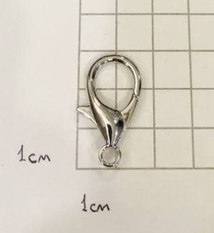 Карабин-застежка. Никель 30 мм