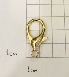 Карабин-застежка. Золото 30 мм