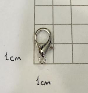 Карабин-застежка. Никель 18 мм