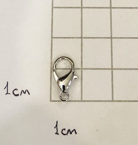 Карабин-застежка. Никель 14 мм