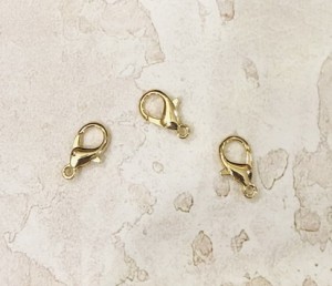 Карабин-застежка. Золото 14 мм