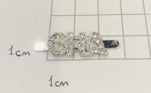 Украшение для обуви. Никель + стразы