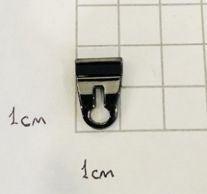 Украшение для обуви. Черный никель + черная вставка