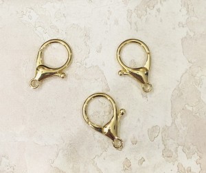 Карабин-застежка. Золото 33