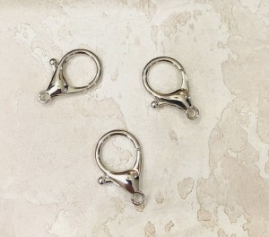 Карабин-застежка. Никель 33 мм